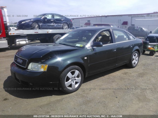 WAULT64B53N012801 - 2003 AUDI A6 3.0 QUATTRO GREEN photo 2