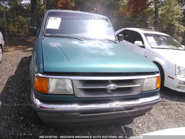 1FTCR14X8VTA08580 - 1997 FORD RANGER SUPER CAB GREEN photo 6