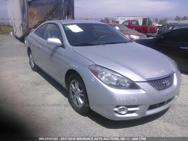 4T1CE30PX8U766184 - 2008 TOYOTA CAMRY SOLARA SE/SLE/SPORT SILVER photo 1