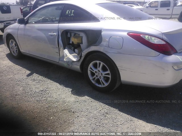 4T1CE30PX8U766184 - 2008 TOYOTA CAMRY SOLARA SE/SLE/SPORT SILVER photo 6