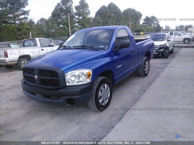 1D7HA16K48J170470 - 2008 DODGE RAM 1500 ST BLUE photo 6