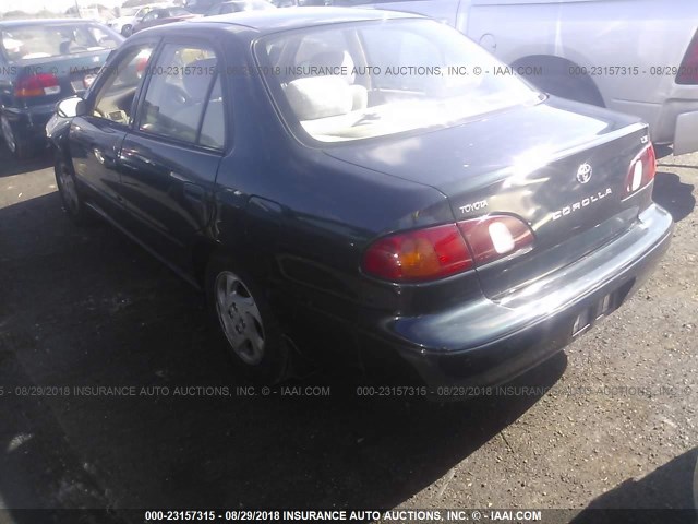 1NXBR12EXXZ166764 - 1999 TOYOTA COROLLA VE/CE/LE 绿色 照片 3