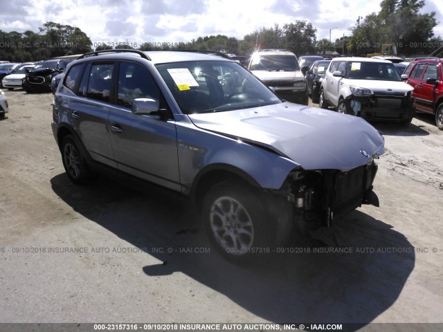 WBXPA73415WC49937 - 2005 BMW X3 2.5I SILVER photo 1