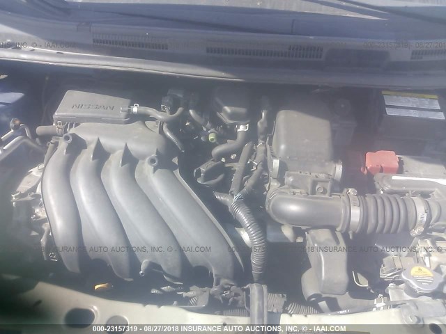 3N1CE2CP5EL423673 - 2014 NISSAN VERSA NOTE S/S PLUS/SV/SL BLUE photo 10