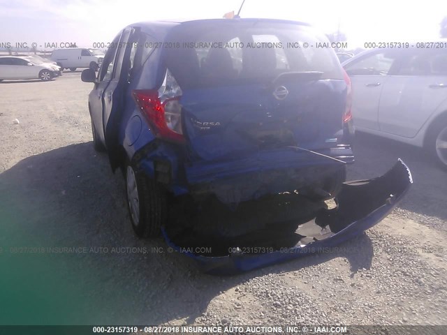 3N1CE2CP5EL423673 - 2014 NISSAN VERSA NOTE S/S PLUS/SV/SL BLUE photo 6