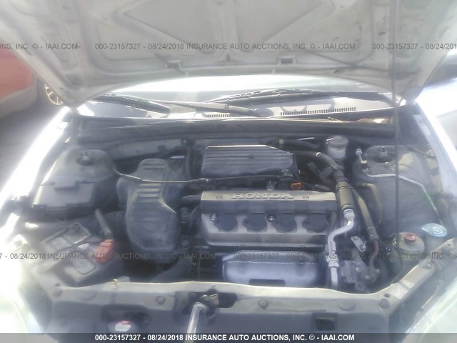 2HGES16395H509841 - 2005 HONDA CIVIC DX VP 银色 照片 10