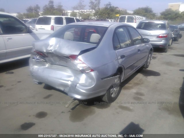 2HGES16395H509841 - 2005 HONDA CIVIC DX VP SILVER photo 4