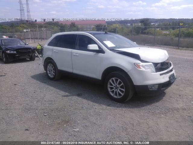 2FMDK4JC0ABA47438 - 2010 FORD EDGE SEL WHITE photo 1