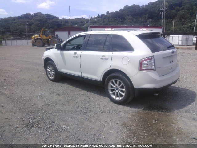 2FMDK4JC0ABA47438 - 2010 FORD EDGE SEL WHITE photo 3