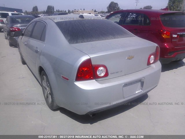 1G1ZD5E06CF356304 - 2012 CHEVROLET MALIBU 2LT SILVER photo 3