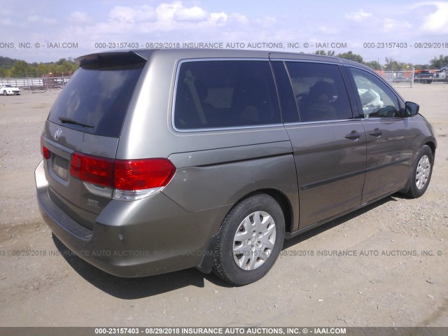 5FNRL3H23AB018050 - 2010 HONDA ODYSSEY LX GOLD photo 4