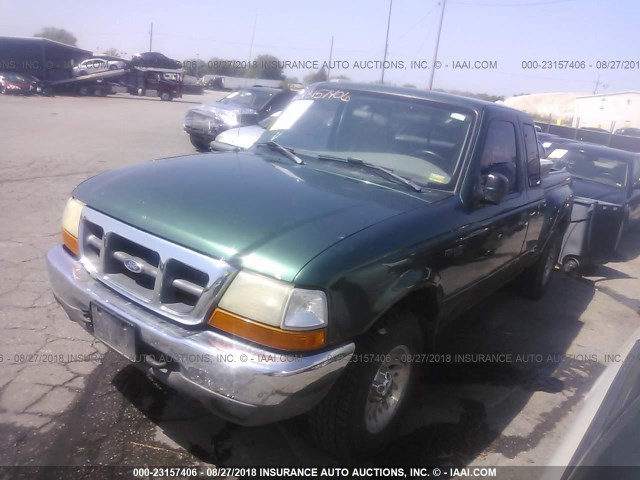 1FTZR15V5XPB35841 - 1999 FORD RANGER SUPER CAB GREEN photo 2