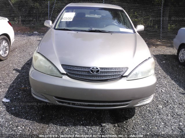 4T1BE32K73U700259 - 2003 TOYOTA CAMRY LE/XLE/SE Qızıl foto 6