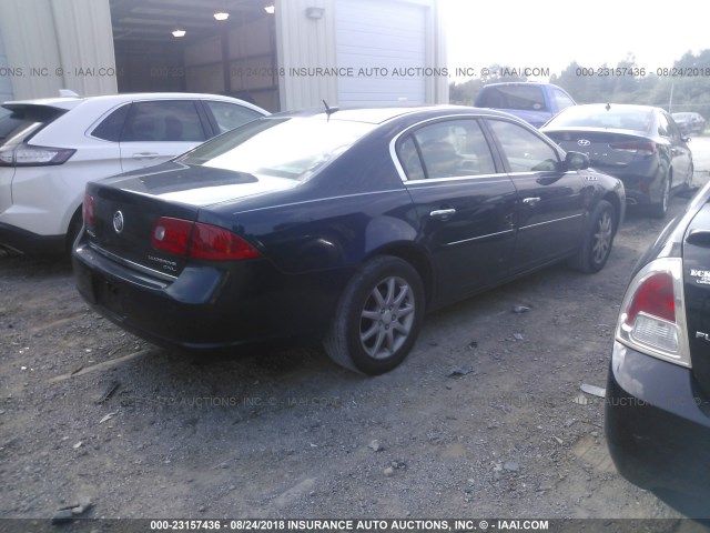 1G4HD57278U195879 - 2008 BUICK LUCERNE CXL Dark Blue photo 4