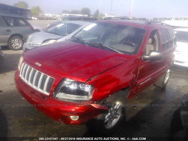 1J4GW48S24C192093 - 2004 JEEP GRAND CHEROKEE LAREDO/COLUMBIA/FREEDOM 红色 照片 2