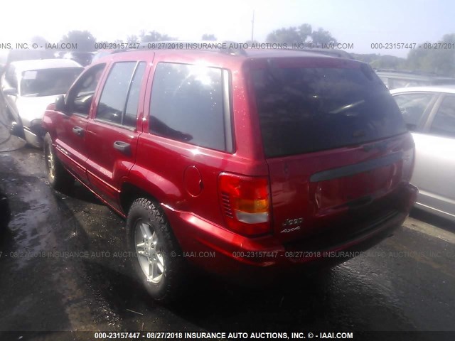 1J4GW48S24C192093 - 2004 JEEP GRAND CHEROKEE LAREDO/COLUMBIA/FREEDOM 红色 照片 3