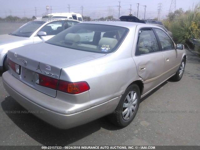 4T1BG22K41U042417 - 2001 TOYOTA CAMRY CE/LE/XLE 金色 照片 4