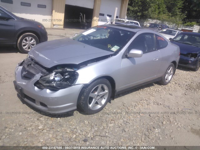 JH4DC538X4S014407 - 2004 ACURA RSX SILVER photo 2