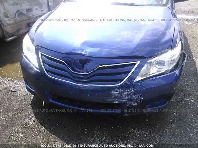 4T1BF3EK0AU509899 - 2010 TOYOTA CAMRY SE/LE/XLE BLUE photo 6