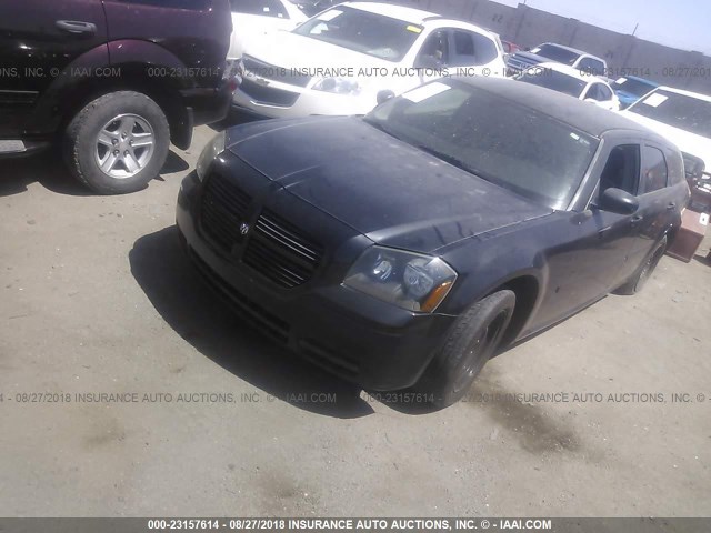 2D4FV48T55H596262 - 2005 DODGE MAGNUM SE BLACK photo 2