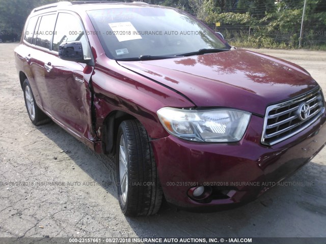 JTEES43A982043193 - 2008 TOYOTA HIGHLANDER SPORT RED photo 1