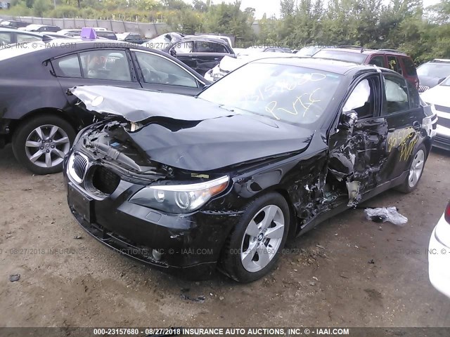 WBANF73547CU26378 - 2007 BMW 530 XI BLACK photo 2