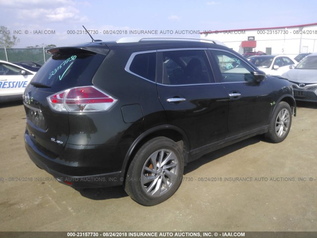 5N1AT2MV6FC821913 - 2015 NISSAN ROGUE S/SL/SV BLACK photo 4