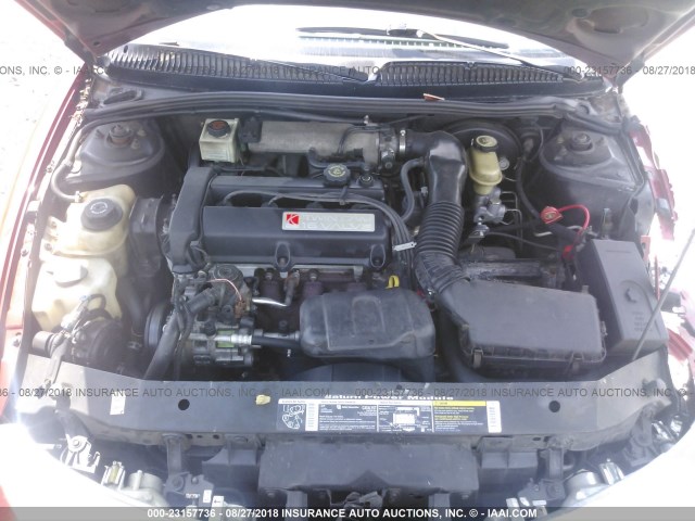 1G8ZH1270XZ172061 - 1999 SATURN SC2 RED photo 10