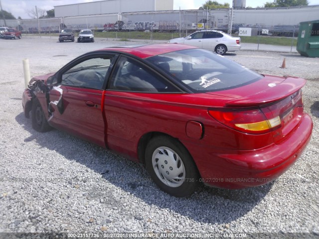 1G8ZH1270XZ172061 - 1999 SATURN SC2 RED photo 3