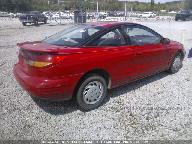 1G8ZH1270XZ172061 - 1999 SATURN SC2 RED photo 4