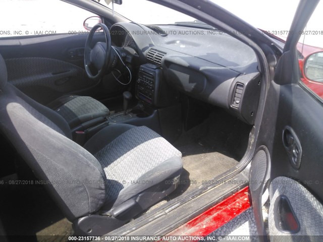 1G8ZH1270XZ172061 - 1999 SATURN SC2 RED photo 5