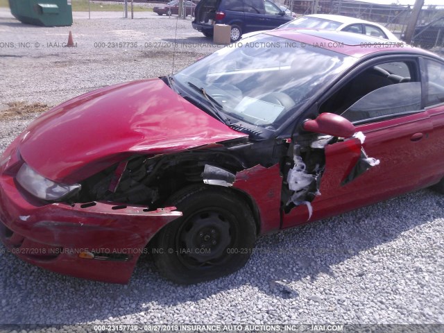 1G8ZH1270XZ172061 - 1999 SATURN SC2 RED photo 6