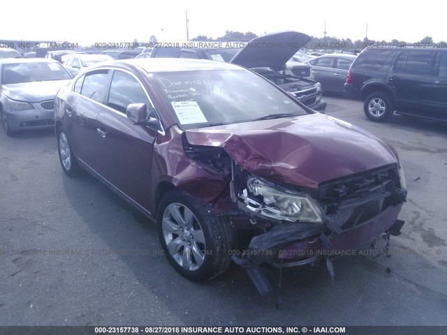 1G4GC5EG1AF285259 - 2010 BUICK LACROSSE CXL MAROON photo 1