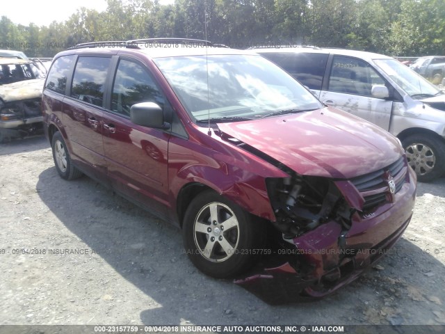 2D4RN3D17AR363421 - 2010 DODGE GRAND CARAVAN HERO RED photo 1