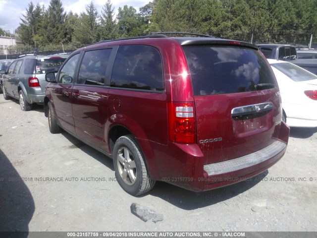 2D4RN3D17AR363421 - 2010 DODGE GRAND CARAVAN HERO RED photo 3