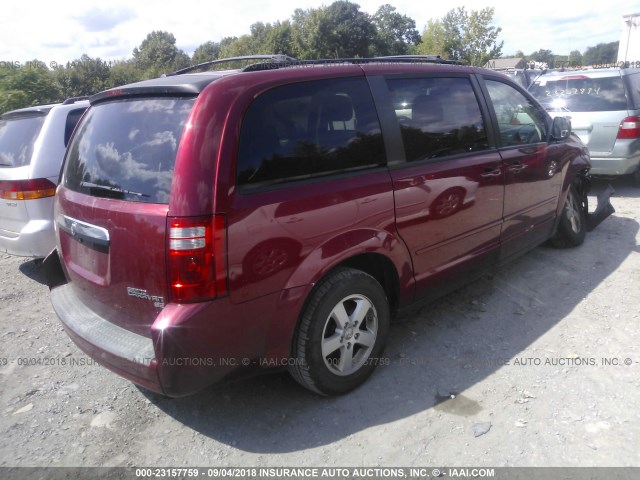 2D4RN3D17AR363421 - 2010 DODGE GRAND CARAVAN HERO RED photo 4