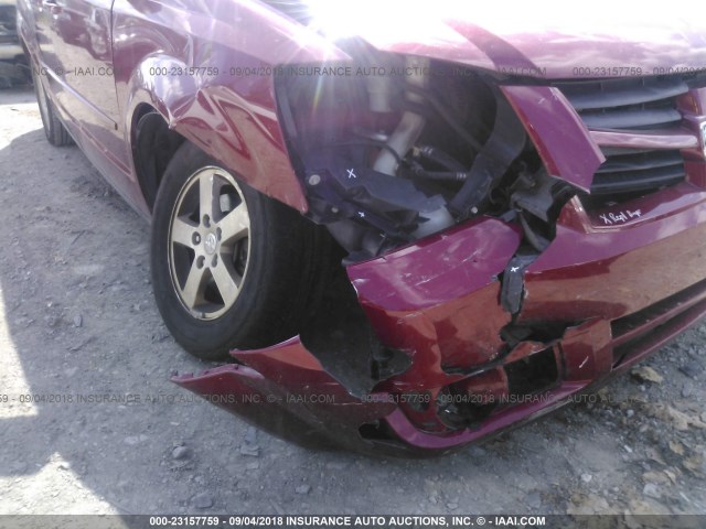 2D4RN3D17AR363421 - 2010 DODGE GRAND CARAVAN HERO RED photo 6