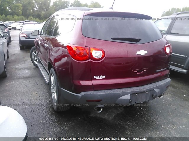 1GNLVHED8AS122711 - 2010 CHEVROLET TRAVERSE LTZ BURGUNDY photo 3