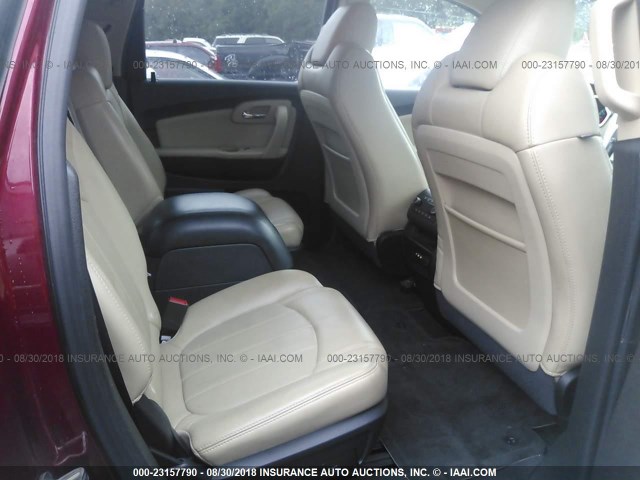 1GNLVHED8AS122711 - 2010 CHEVROLET TRAVERSE LTZ BURGUNDY photo 8