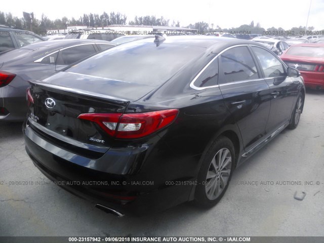 5NPE34AF6FH121506 - 2015 HYUNDAI SONATA SPORT/LIMITED BLACK photo 4