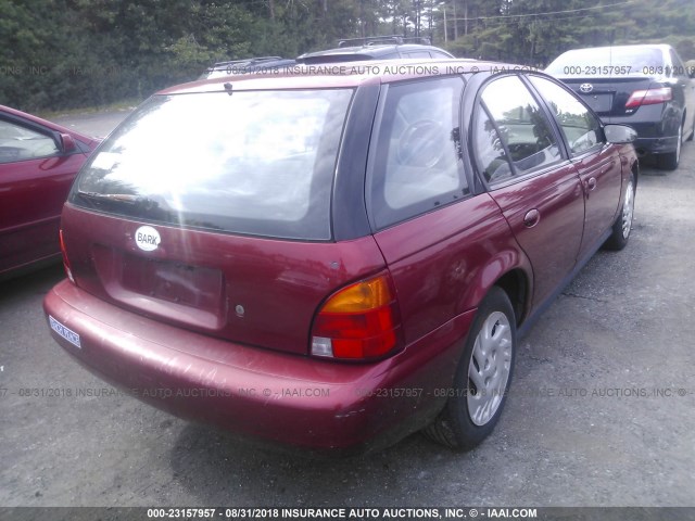 1G8ZK8276XZ270733 - 1999 SATURN SW2 RED photo 4