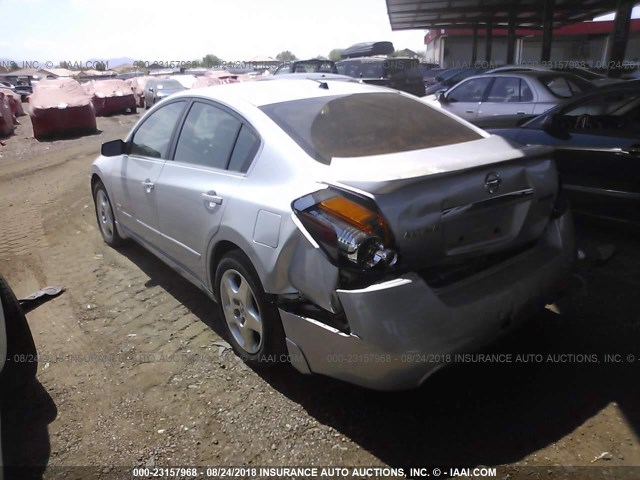 1N4CL21E97C160242 - 2007 NISSAN ALTIMA HYBRID SILVER photo 3