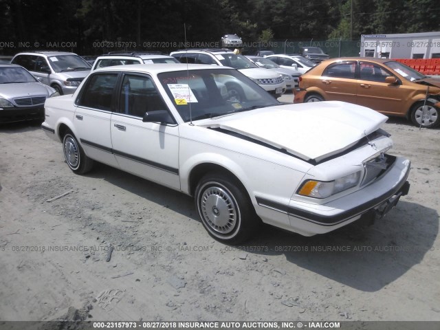1G4AG54R3N6400172 - 1992 BUICK CENTURY SPECIAL WHITE photo 1