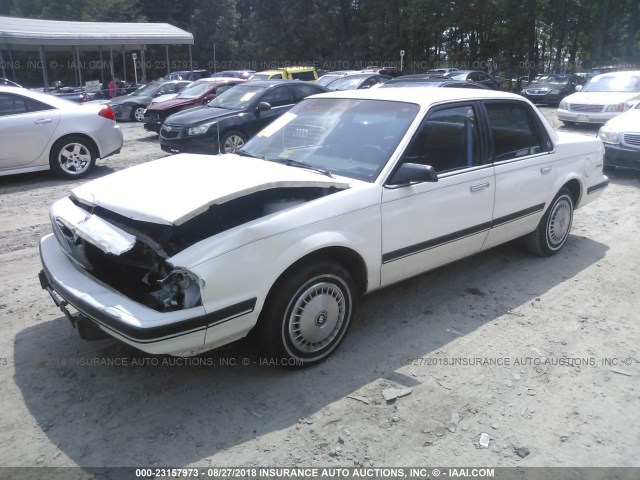 1G4AG54R3N6400172 - 1992 BUICK CENTURY SPECIAL WHITE photo 2