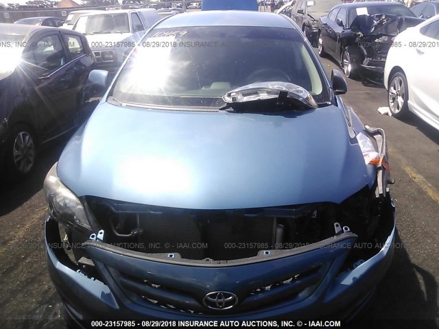 5YFBU4EE5DP116489 - 2013 TOYOTA COROLLA S/LE BLUE photo 6