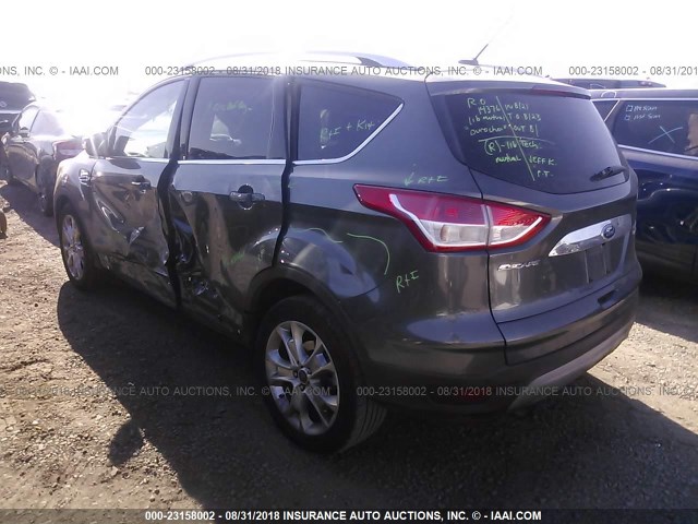 1FMCU0JX9FUC26600 - 2015 FORD ESCAPE TITANIUM GRAY photo 3