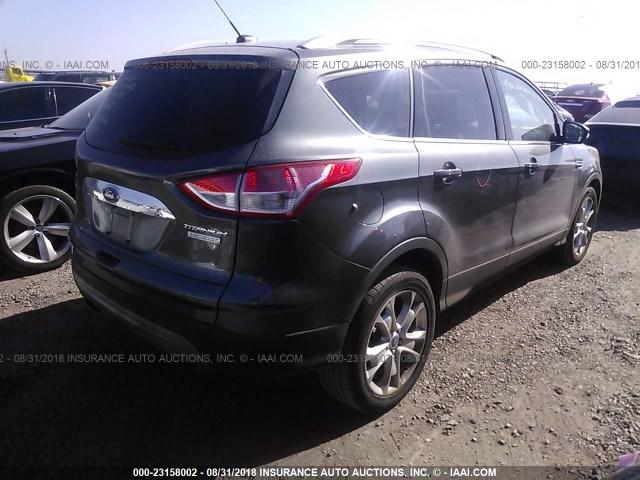 1FMCU0JX9FUC26600 - 2015 FORD ESCAPE TITANIUM GRAY photo 4