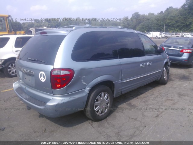 2C8GP64L73R382991 - 2003 CHRYSLER TOWN & COUNTRY LIMITED BLUE photo 4