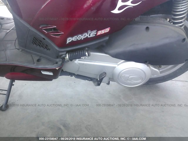 RFBB5KBK66B150991 - 2006 KYMCO USA INC PEOPLE 250 RED photo 9