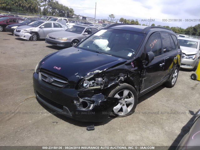 KNAFG525777043390 - 2007 KIA RONDO LX/EX BLACK photo 2